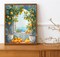 Two Lemon Trees Paint by Number for Adults Beginner Window View of the Sea Paint by Numbers on Canvas Fashion Decor Paint by Numbers Kits Suitable for Gift Home Decoration Without Frame